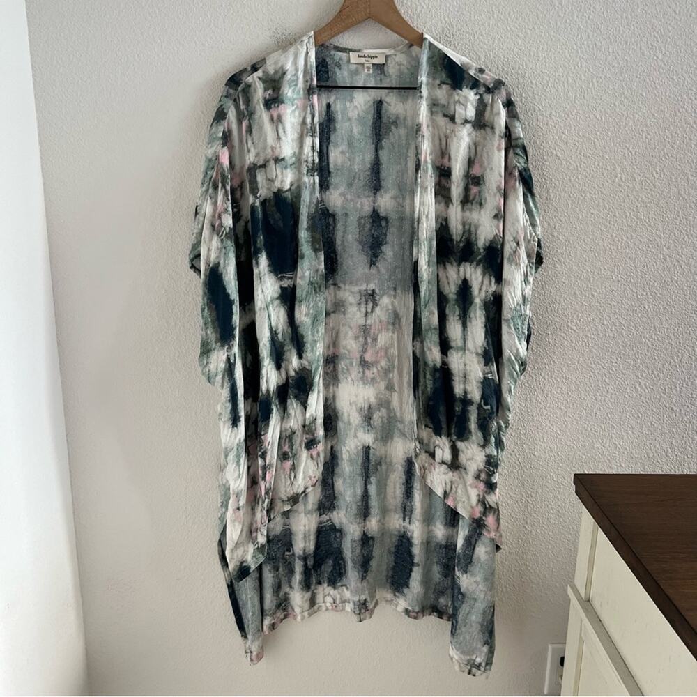 Haute Hippie Tribe 'Ariel' Woven Hi-Low Cardigan Boho Artsy XS